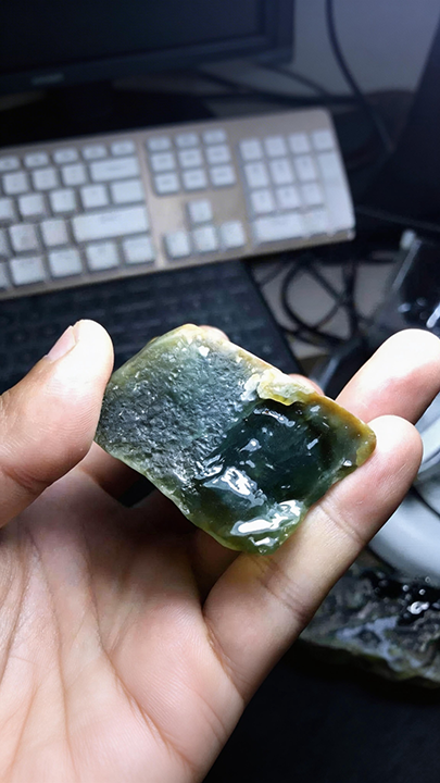 【半山蓝水·卧佛听禅】Imperial "Blue Water" Jadeite Reclining Buddha - Zen Meditation Masterpiece