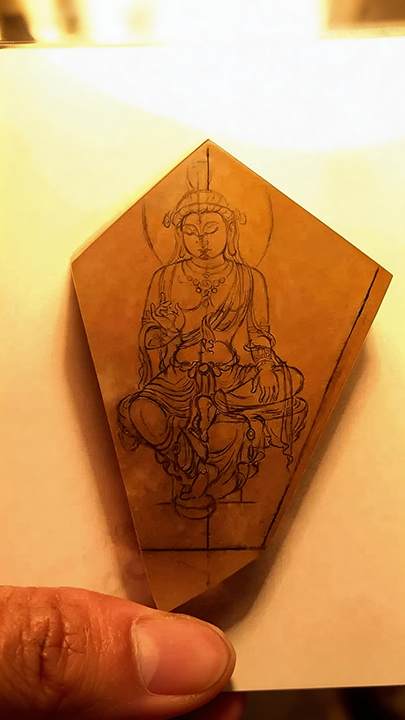 【自在观音】Imperial Ice-Yellow Jadeite "Guanyin" (Goddess of Mercy) Masterpiece