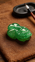 【招財貔貅】High-Ice Yang Green Jadeite Pi Xiu