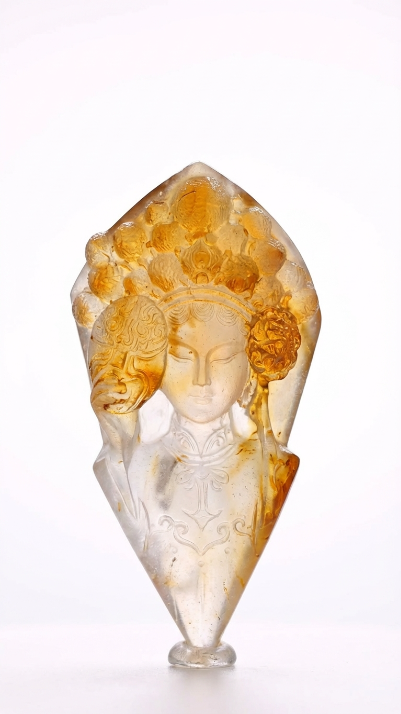【戏影】Natural Jadeite Carving "Shadow Theater" - Masterpiece Collection